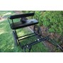EZ Entry Horse Cart-Mini Size Metal Floor w/48" Curved Shafts w/16" Motorcycle Tires