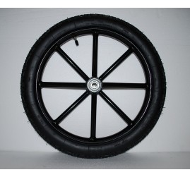 Pair Horse Carriage Rubber Tire for Cart Gig Pneumatic Wheels Rim-Tire 16"-2.50" 