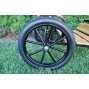 EZ Entry Horse Cart-Mini Size Hardwood Floor w/48" Curved Shafts w/16" Motorcycle Tires