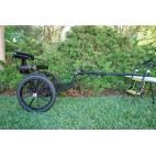 Easy Entry Small Mini Horse Cart Metal Floor w/45" Shafts w/18" Motorcycle Tires