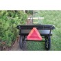 Easy Entry Horse Cart-Mini Size Metal Floor w/53" Curved Shafts w/18" Motorcycle Tires