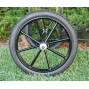 EZ Entry Horse Cart-Pony/Full Size Metal Floor with 69"/80" Curved Shafts w/18" Motorcycle Tires