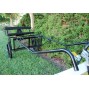 EZ Entry Horse Cart-Pony/Cob Size Metal Floor with 60"/72" Curved Shafts w/18" Motorcycle Tires