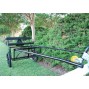 EZ Entry Horse Cart - Pony/Cob Size Metal Floor with 60"/ 72" Straight Shafts w/18" Motorcycle Tires