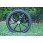 EZ Entry Horse Cart-Cob/Full Size Metal Floor with 72"/ 82" Straight Shafts w/18" Motorcycle Tires