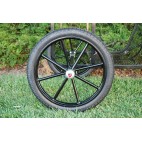 Pair Horse Carriage Rubber Tire for Cart Gig Pneumatic Wheels Rim-Tire 18"-2.50"