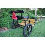 EZ Entry Horse Cart-Pony Size Hardwood Floor with 55"/60" Straight Shafts w/18" Motorcycle Tires