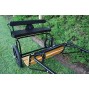 EZ Entry Horse Cart-Pony/Cob Size Hardwood Floor with 60"/72" Straight Shafts w/18" Motorcycle Tires