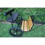 EZ Entry Horse Cart-Pony Size Hardwood Floor with 55"/60" Straight Shafts w/18" Motorcycle Tires