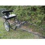 Easy Entry Small Mini Horse Cart Metal Floor w/45" Shafts w/Heavy Duty Bike Wheels