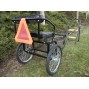 Easy Entry Small Mini Horse Cart Metal Floor w/45" Shafts w/Heavy Duty Bike Wheels