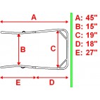 New Easy Entry Heavy Duty 5 Piece Straight Shafts 45”Unit For Small Mini Cart-NIB