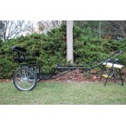 Easy Entry Horse Cart- Mini Size Metal Floor w/53" Curved Shafts w/20" Heavy Duty Bike Wheels