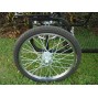 Easy Entry Horse Cart- Mini Size Metal Floor w/48" Curved Shafts w/20" Heavy Duty Bike Wheels