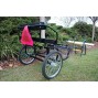Easy Entry Horse Cart- Mini Size Metal Floor w/48" Curved Shafts w/20" Heavy Duty Bike Wheels
