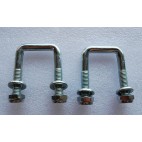 Pair of U-Bolts with Nuts and Washers For Easy Entry Horse Cart
