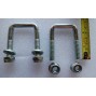 Pair of U-Bolts with Nuts and Washers For Easy Entry Horse Cart