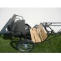 EZ Entry Horse Cart-Mini Size Hardwood Floor w/48"-55" Straight Shafts w/20" Heavy Duty Bike Wheels