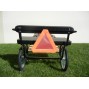 EZ Entry Horse Cart-Mini Size Hardwood Floor w/48"-55" Straight Shafts w/20" Heavy Duty Bike Wheels