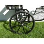 Easy Entry Small Mini Horse Cart Metal Floor w/45" Shafts w/21" Solid Rubber Tires