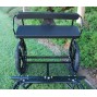 EZ Entry Horse Cart-Pony/Cob Size Metal Floor with 60"/72" Curved Shafts w/23" Motorcycle Tires