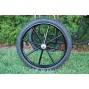EZ Entry Horse Cart-Pony/Full Size Metal Floor with 69"/80" Curved Shafts w/23" Motorcycle Tires