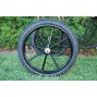 EZ Entry Horse Cart-Pony/Full Size Metal Floor with 69"/80" Curved Shafts w/25" Motorcycle Tires