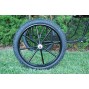 EZ Entry Horse Cart-Pony/Cob Size Metal Floor with 60"/72" Straight Shafts w/25" Motorcycle Tires
