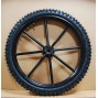 Pair Horse Carriage Rubber Tire for Cart Gig Pneumatic Wheels Rim-Tire 21"-2.75"