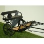 EZ Entry Horse Cart-Mini Size Hardwood Floor w/48"-55" Straight Shafts w/21" Solid Rubber Tires