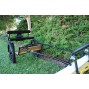 Easy Entry Horse Cart-Mini Size Hardwood Floor w/48"-55" Straight Shafts w/21" Motorcycle Tires