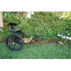 EZ Entry Horse Cart-Mini Size Hardwood Floor w/53" Curved Shafts w/21" Motorcycle Tires