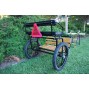 EZ Entry Horse Cart-Pony/Cob Size Hardwood Floor with 60"/72" Straight Shafts w/21" Motorcycle Tires