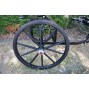 EZ Entry Horse Cart-Pony/Full Size Metal Floor with 69"/80" Curved Shafts w/24" Solid Rubber Tires