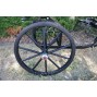 EZ Entry Horse Cart-Pony/Cob Size Metal Floor with 60"/72" Curved Shafts w/24" Solid Rubber Tires