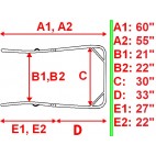 New Design For Easy Entry Pony Size 7 Piece Straight Shafts 55”-60”Unit-NIB