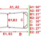 New Design For Easy Entry Pony Size 7 Piece Straight Shafts 55”-60”Unit-NIB