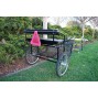 EZ Entry Horse Cart-Pony/Cob Size Metal Floor with 60"/72" Curved Shafts w/24" Heavy Duty Bike Wheels