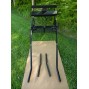 EZ Entry Horse Cart-Cob/Full Size Metal Floor with 72"/82" Straight Shafts w/24" Solid Rubber Tires