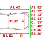 New Easy Entry Heavy Duty 7 Piece Straight Shafts 72”/ 82”Unit-NIB