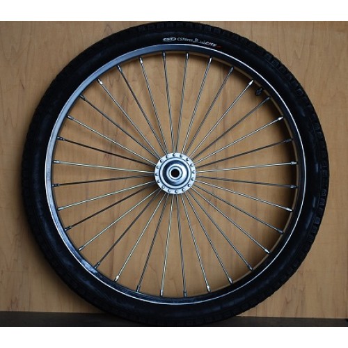 Pair Horse Cart Heavy Duty Bike Wheels 24x2.125, 5/8Axle, 4 Hub w/