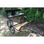 EZ Entry Horse Cart-Mini Size Hardwood Floor w/48"-55" Straight Shafts w/24" Solid Rubber Tires