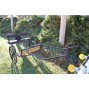 EZ Entry Horse Cart- Mini Size Hardwood Floor w/48" Curved Shafts w/24" Solid Rubber Tires