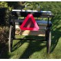 EZ Entry Horse Cart- Mini Size Hardwood Floor w/53" Curved Shafts w/24" Solid Rubber Tires
