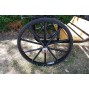 EZ Entry Horse Cart-Pony/Cob Size Hardwood Floor with 60"/72" Straight Shafts w/24" Solid Rubber Tires