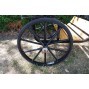 EZ Entry Horse Cart-Pony Size Hardwood Floor with 55"/60" Straight Shafts w/24" Solid Rubber Tires