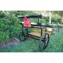 EZ Entry Horse Cart-Cob/Full Size Hardwood Floor with 72"/82" Straight Shafts w/24" Solid Rubber Tires