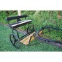 EZ Entry Horse Cart-Cob/Full Size Hardwood Floor with 72"/82" Straight Shafts w/24" Solid Rubber Tires