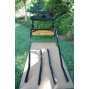 EZ Entry Horse Cart-Pony/Cob Size Hardwood Floor with 60"/72" Straight Shafts w/24" Solid Rubber Tires