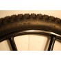 Pair Horse Carriage Rubber Tire for Cart Gig Pneumatic Wheels Rim-Tire 25"-3.00"